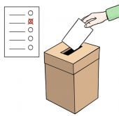 Eine Wahlbox